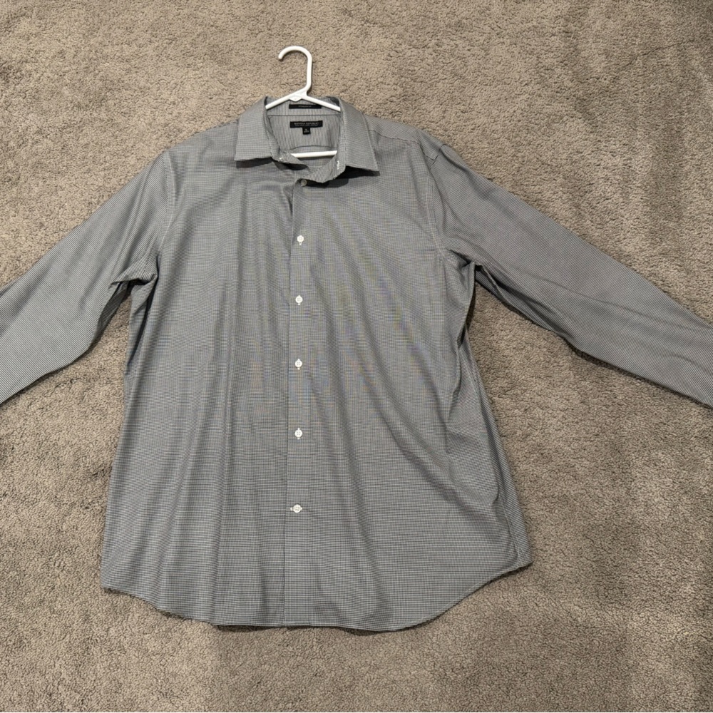 Gray Button-Up Shirt